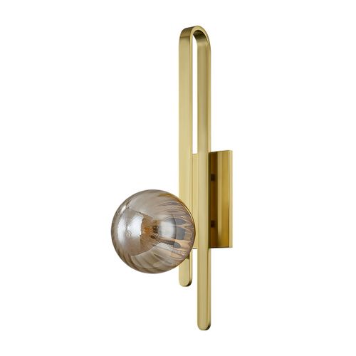 Vintage Polished Brass Wall Sconce from the Cronus Collection