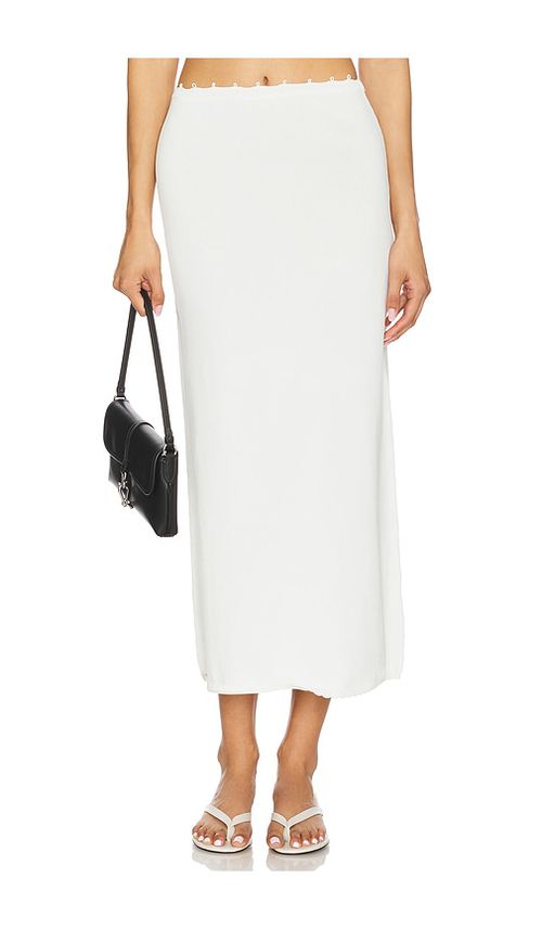 Amelie Teje Dalia Skirt in White.  XL. Also in M
