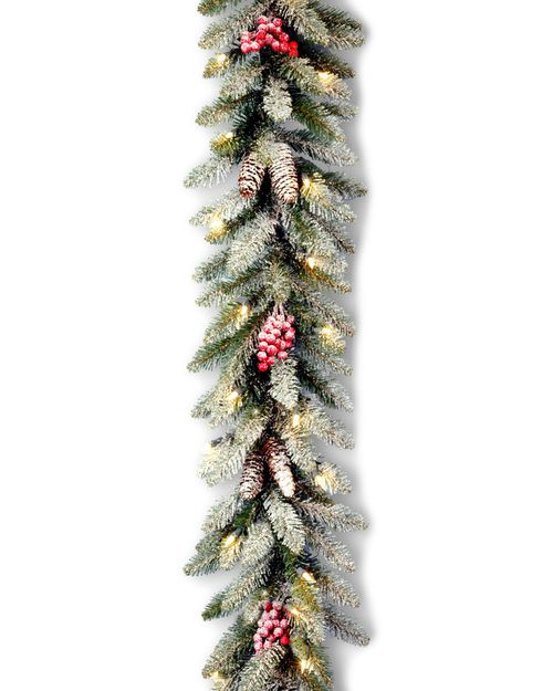 National Tree Company 9ft of Dunhill Fir Garland with Lights