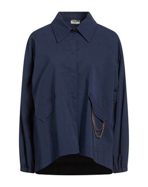 Woman Shirt Navy Size M Rayon, Nylon, Elastane