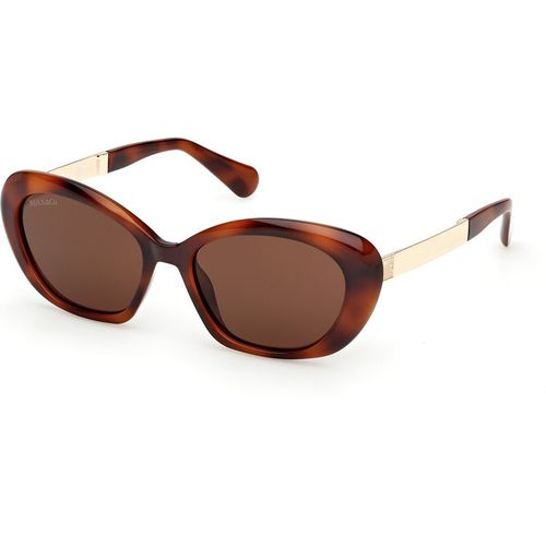MAX&Co Donna MAX&Co MO0133 52E Occhiali da sole Iniettato Havana Marrone Rotonda Normale