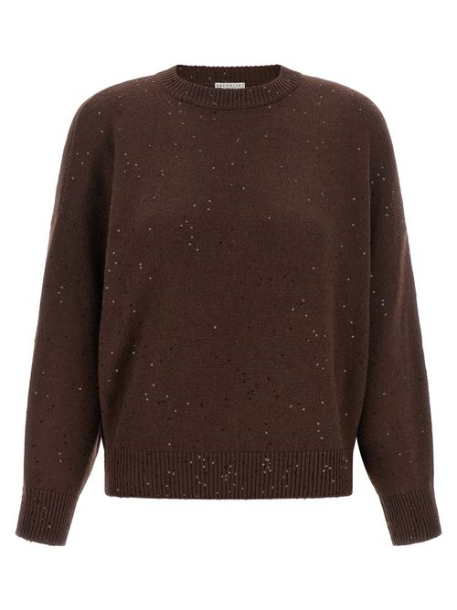Diamante Sweater — Brown