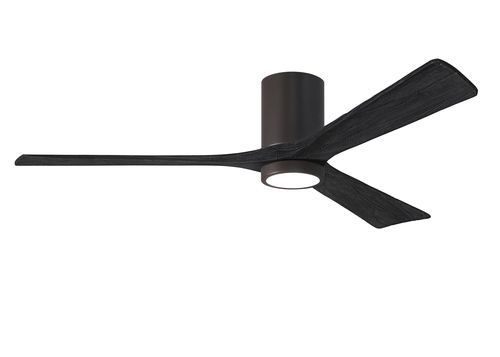 Irene 6-Speed " Ceiling Fan w/ Integrated Light Kit in Textured Bronze with Matte Black blade