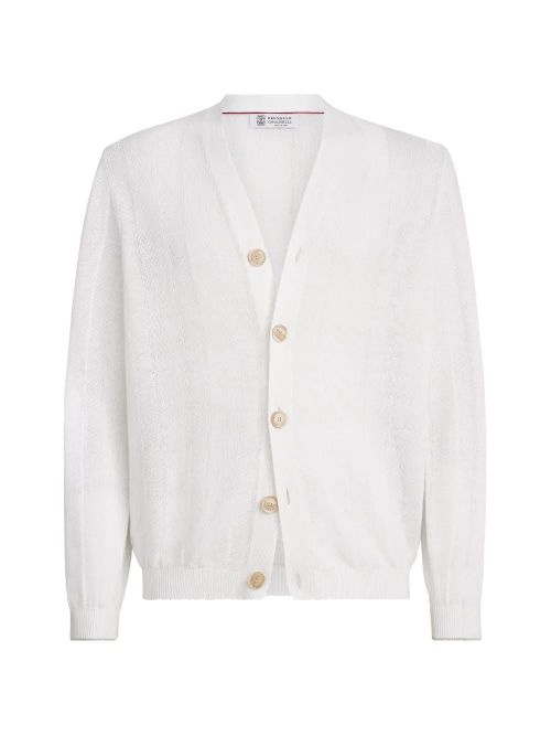 Linen Cotton Cardigan for Men - SS26 Collection