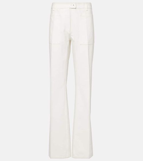 Mid-rise straight jeans