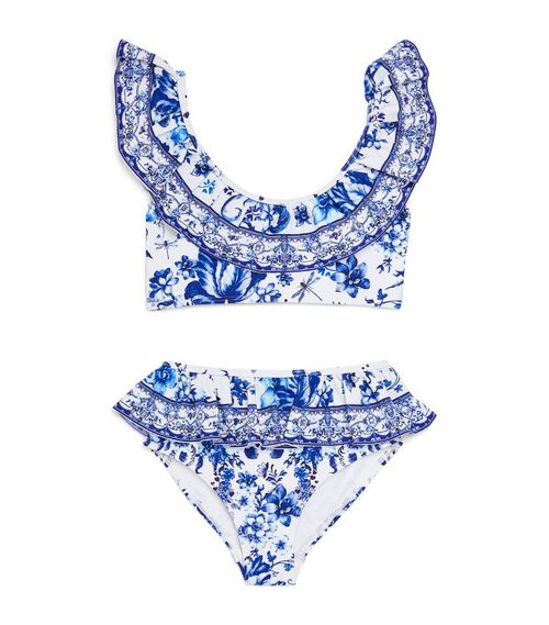 Frill-Trim Printed Bikini (4-10 Years)