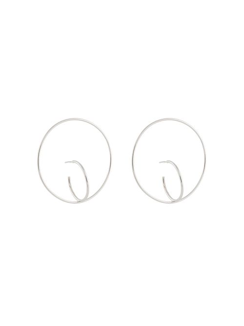 Double hoop earrings - Silver