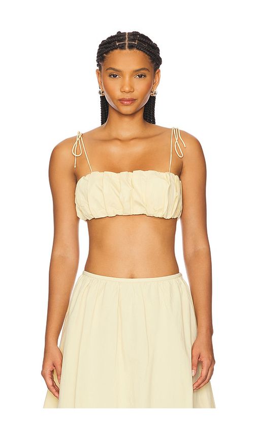 LIONESS Intuition Bubble Top in Lemon. -  XL also in L