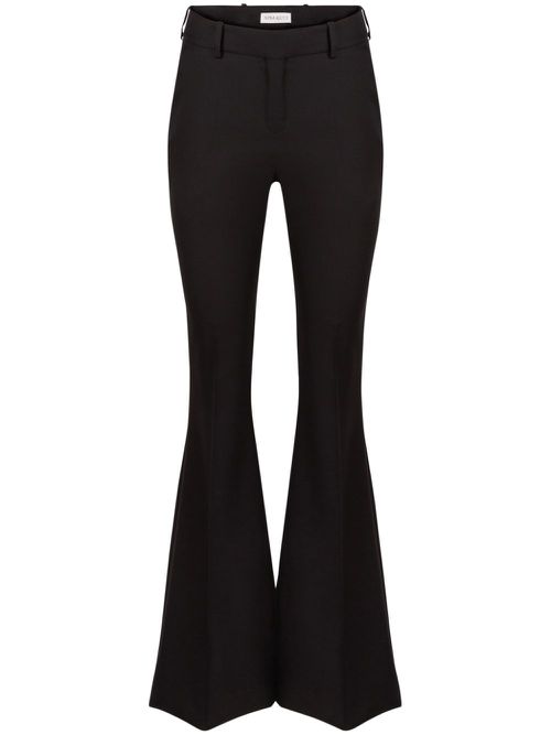 Flared Tailored Pants - Black