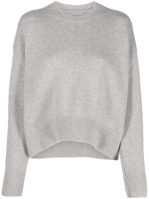 Drop-shoulder cashmere jumper - Grey