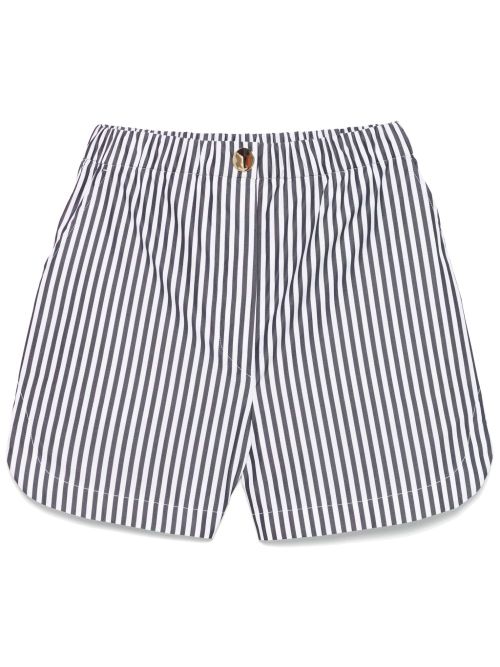 Striped cotton shorts