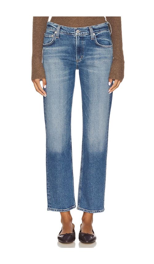 Citizens of Humanity Anissa Low Rise Straight Jeans in Blue. 34. Also , 24, 25, 26, 27, 28, 29, 30, 31