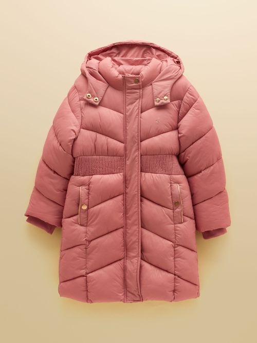 Girls' Chloe Pink Showerproof Padded Coat