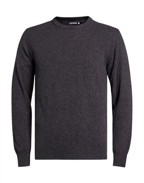 Man Sweater Charcoal Size XXL Wool, Polyamide