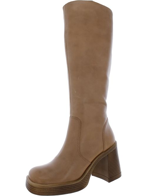 Fanatik Womens Tall Leather Knee-High Boots