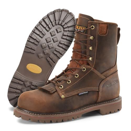 Carolina 28 Series Soft Toe Waterproof Work Boots for Men - Electrical Hazard Safety Boots for Men - Removable AG7 Footbed for All-Day Comfort in Work Footwear