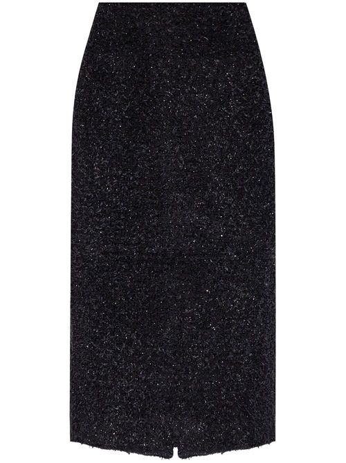 Tweed midi skirt