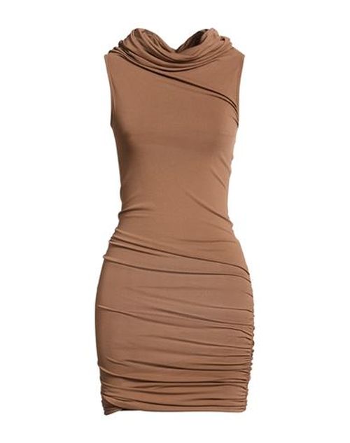 Woman Midi dress Light brown Size 4 Viscose, Polyamide, Elastane
