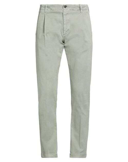 Man Pants Sage green Size 32 Cotton, Elastane