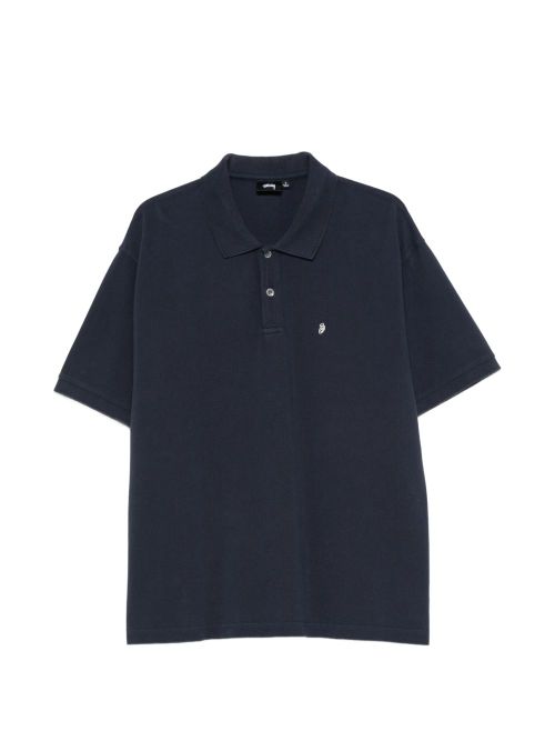 Stussy Navy Stussy T-Shirts And Polo