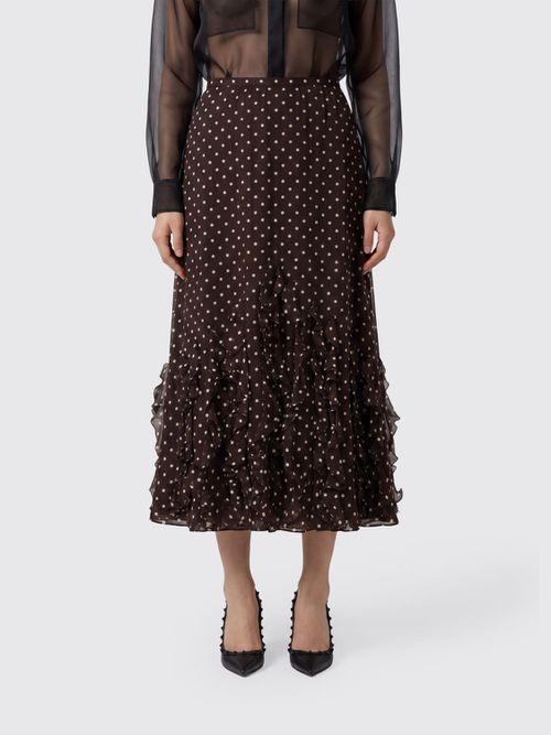Skirt Woman color Brown