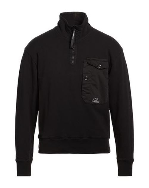 C. p. Company Man Sweatshirt Black Size M Cotton, Elastane