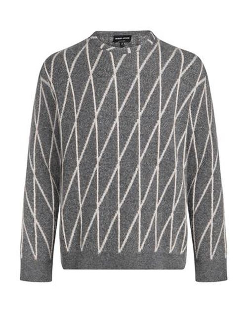 Man Sweater Grey Size 40 Cashmere, Synthetic fibers, Silk, Alpaca wool, Wool