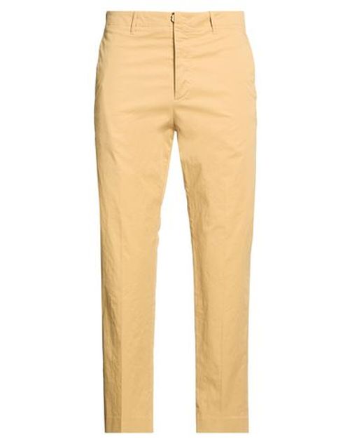 Man Pants Mustard Size 32 Cotton, Elastane