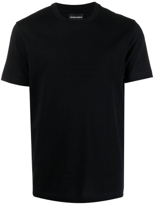 Logo-print short-sleeved T-shirt - Blue