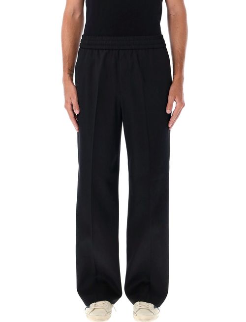 Lennon Relaxed Fit Wool-Blend Jogging Pants with Mini Double Star Detail
