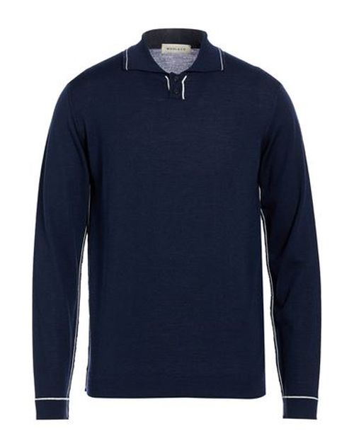 Man Sweater Navy Size L Merino Wool