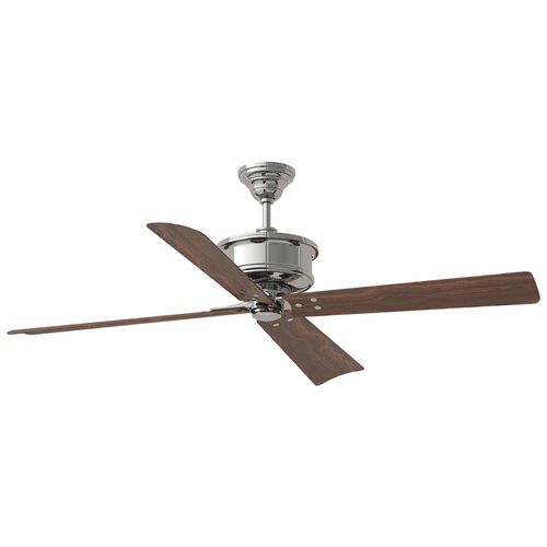 Polished Nickel 56" Ceiling Fan from the Subway Collection