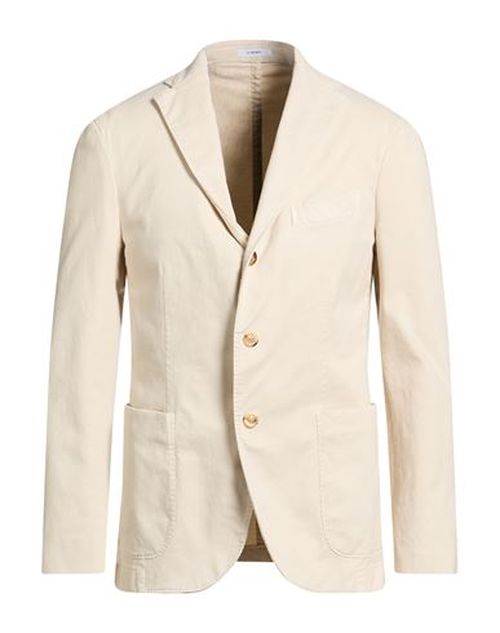 Man Blazer Beige Size 38 Cotton, Tencel, Silk, Elastane
