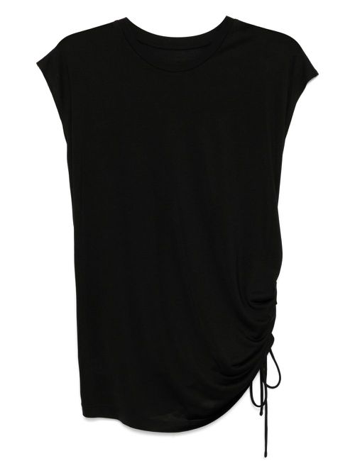 LESS Asymmetric silk vest - Black