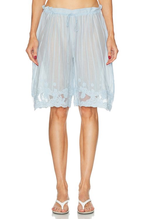 Cult Gaia Esmeray Short in Coastal - Baby Blue. L also in