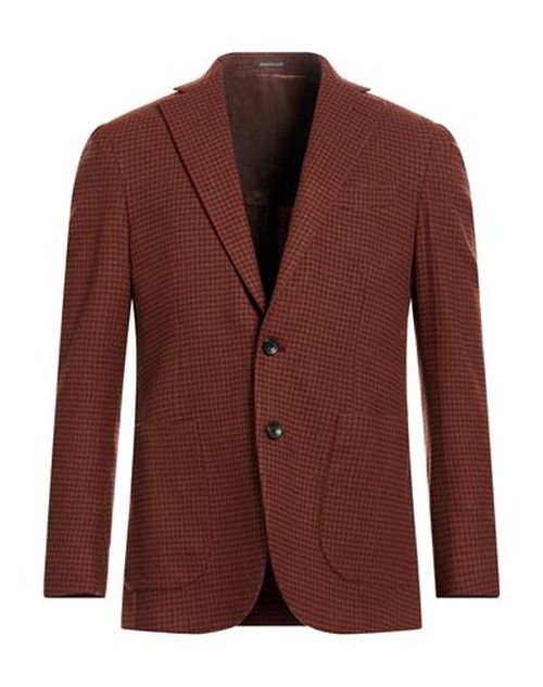 Man Blazer Brown Size 40 Virgin Wool, Cashmere