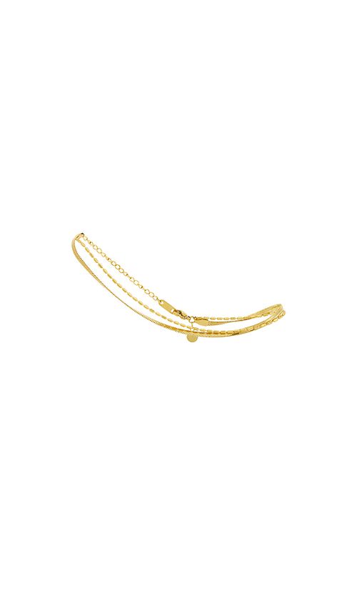 Petit moments Salem Anklet in Metallic Gold