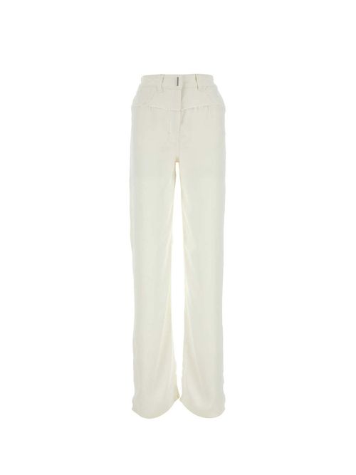 White High-waisted Trousers