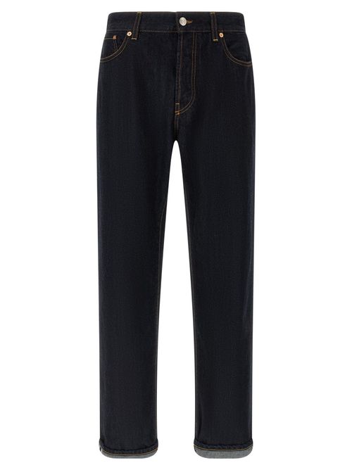 Dark Blue Denim Jeans