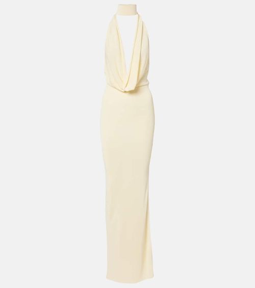 Draped jersey gown