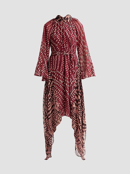 Women's Parisa Printed Midi Dress - Organic Geo