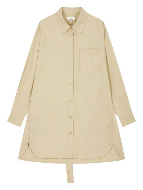 STUDIO TOMBOY longline button-up shirtdress - Neutrals