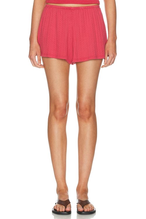 DONNI. The Pointelle Tap Short in Cora