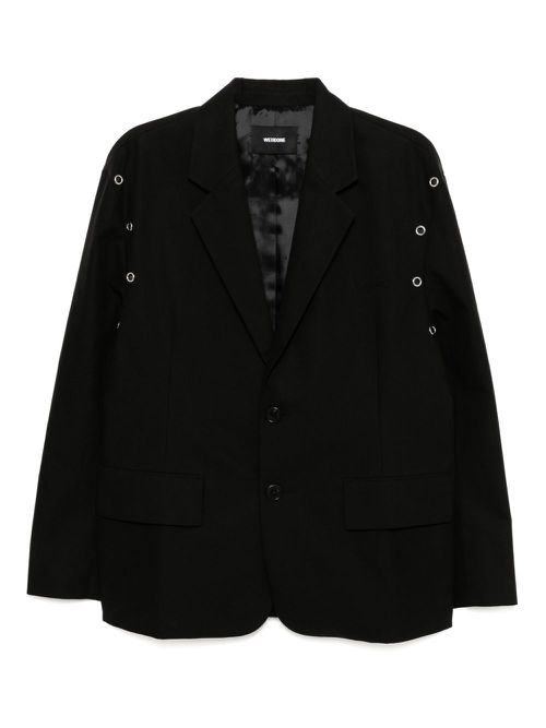 We11done eyelet blazer - Black