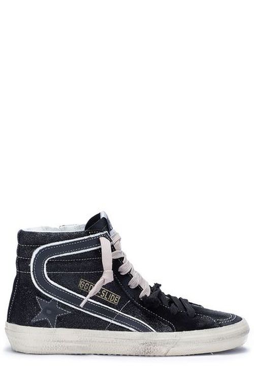 Golden Goose Deluxe Brand Slide Classic Glittered Sneakers