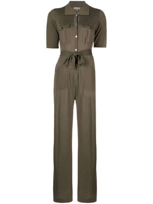 Safari buttoned jumpsuit - Green