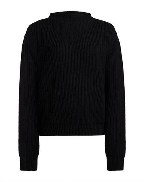 Woman Turtleneck Black Size M Virgin Wool