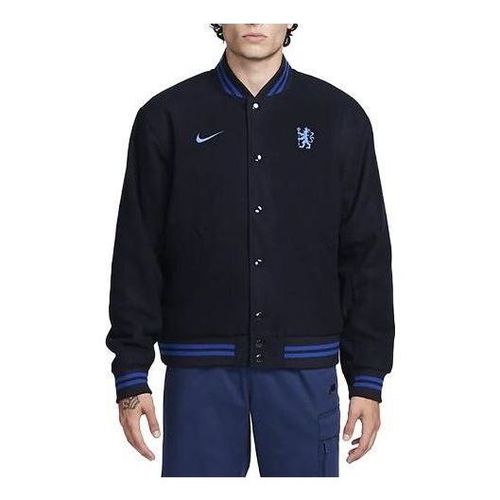 Chelsea FC Football Varsity Jacket 'Black'