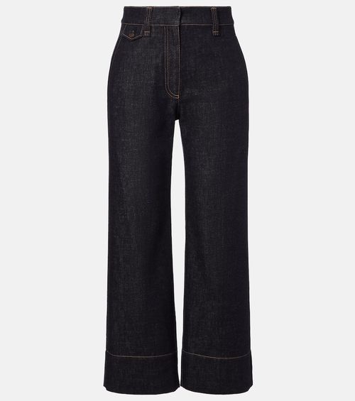 High-rise wide-leg jeans