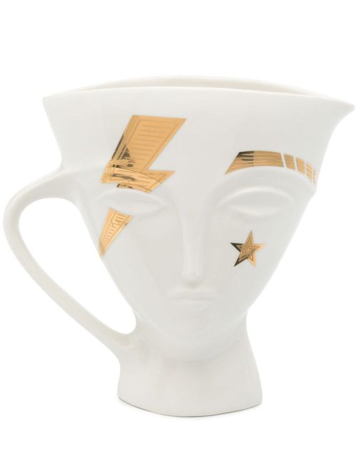 Giuliette gilded pitcher - White